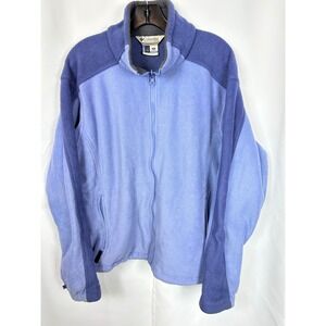 Vintage Columbia Vertex Core Interchange Blue Fleece‎ Full Zip Jacket XL